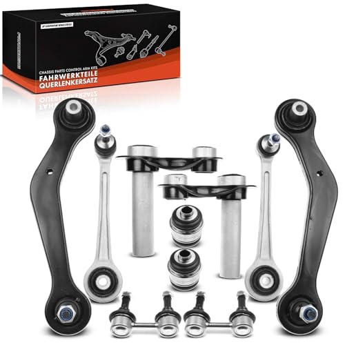 Frankberg 10x Bras de suspension Barre de couplagen Bras intégral Palier Arrière Compatibles avec X5 E53 3.0d 3.0i 4.4i 4.6is 4.8is 2000-2006 Remplacer# 33326770859