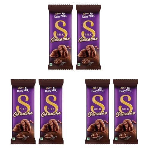 Image of Cadbury Dairy Milk Silk Ganache Chocolate Bar, 146 Gm (Pack Of 6)