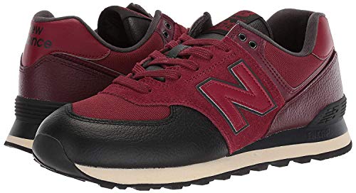 Image of New Balance Men's 574 V2 Low Hiker Sneaker, Burgundy /Burgundy, 18 W