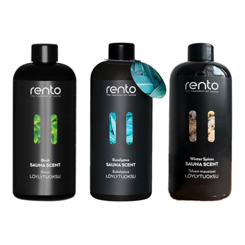 Rento Aromas para Sauna Eucalyptus, Birch y Especies de Invierno 3x400ml