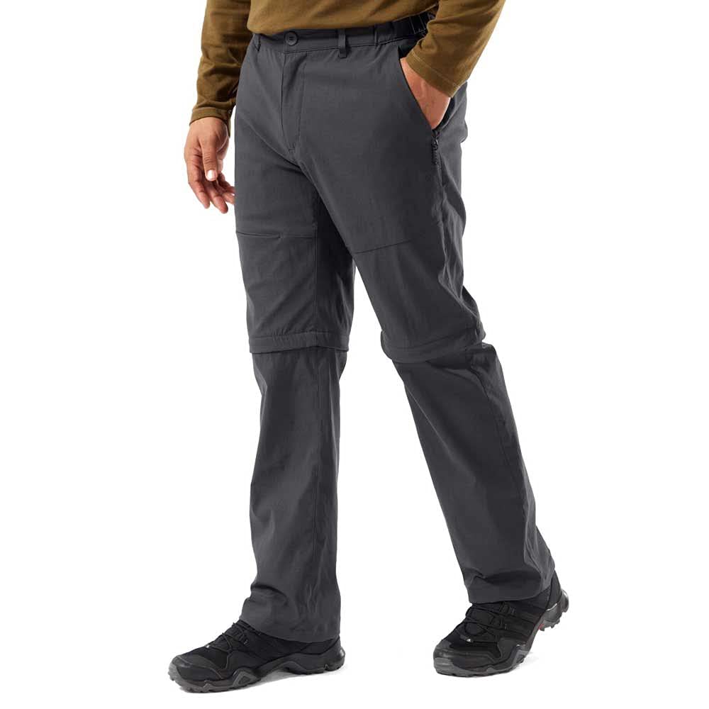 Pantaloni Trekking Uomo Craghoppers Kiwi Conv - Convertibili Con Zip, Protezione Insetti, Riciclati