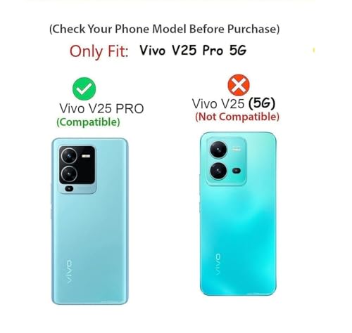 Image of COVERBLACK Rubber Silicone Back Cover for vivo V25 Pro 5G - Transparent