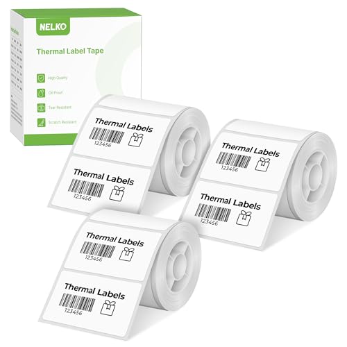 Rouleaux étiquettes thermiques 50x30mm pour rangement cuisine et bureau