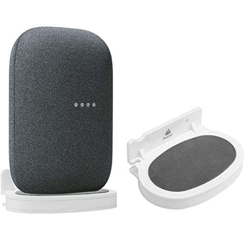 JUNENTER �t���[�e�B���O �X�s�[�J�[ �V�F���t Google Nest Audio �Ή� ���^ �E�H�[�� �V�F���t �}�E���g �X�^���h �f�X�N�g�b�v �X�^���h �P�[�u���Ǘ��x�[�X �X�^���h �V�F���t�t�� (�z���C�g)