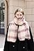 Wander Agio Warm Fashion Scarf Long Shawl Large Thick Blanket Winter Wraps Scarves for Women Faux Cashmere Plaid Milk Coffee 6