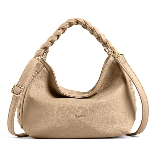Image of EXOTIC Luna Braided Sling Bag for Women | Soft Structured Hobo Bag | Adjustable Strap | Multi Pocket | Elegant Everyday Purse