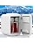 Crystals 4/10/15L Litre Mini Fridge, Table Top Small Fridge Cooler & Warmer for Car Bedrooms Desk Office, 12V DC - 220 AC, Mini Fridge for Bedrooms – Energy Efficient (White, 4L Litre) - View 4