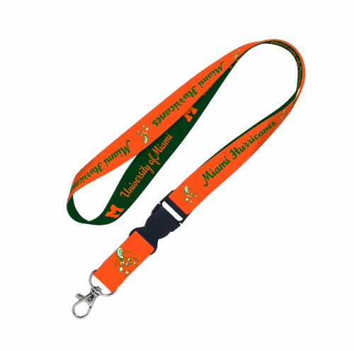 Cordon NCAA WinCraft unisexe avec boucle détachable pour clés et badges