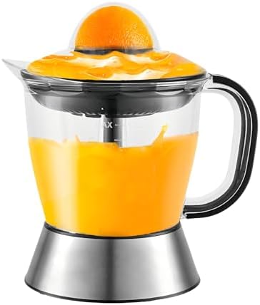Electric Citrus Juicer, Stainless Steel Juicer Machine with Large Volume Compact Citrus Squeezer for Lemon Lime Grapefruit