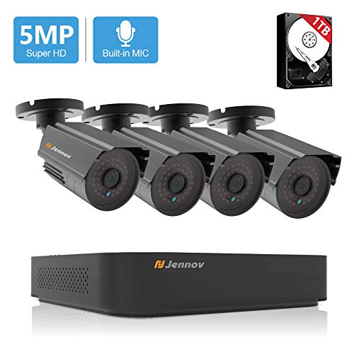 [2020 Newest] Jennov HD Home CCTV Security Camera System Outdoor Indoor Wired Night