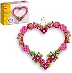 LEGO Ensemble de Jouet de Construction Ornement en Forme de Cœur - Idée d'Arts et Métiers Amusante pour Filles et Garçons, Âges 9+ - À Afficher au Mur comme Décoration d'Intérieur - 40638
