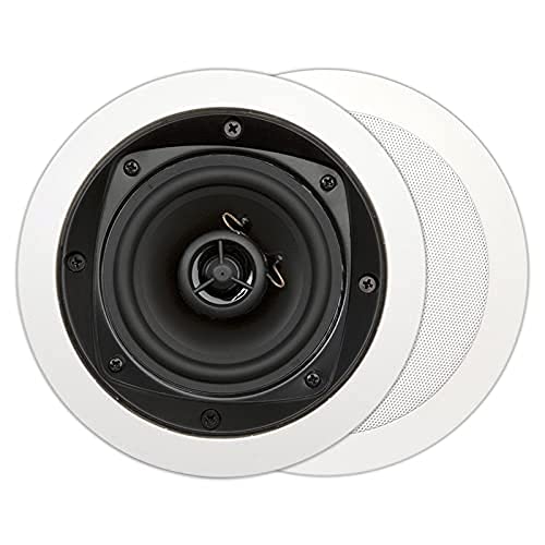 Artsound MDC401 - Pair of 60W Passive 2-Way Installation Ceiling Speakers in White
