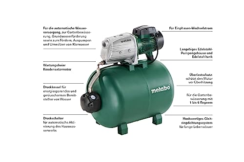 Metabo Hauswasserwerk HWW 9000/100 G für effiziente Wasserversorgung