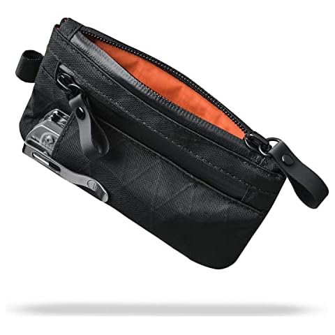 ALPAKA Zip Pouch Pro Black X-Pac VX21 - Minimalist Zipper Wallet - RFID Blocking ID Card Holder - Men’s Wallet with YKK Zippers, Multi-tool Slot, Holds 4-12 Cards, Weather Resistant Fabric Cover