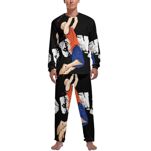 Vêtements de nuit basket-ball homme ensemble chaud pantalon et manches longues
