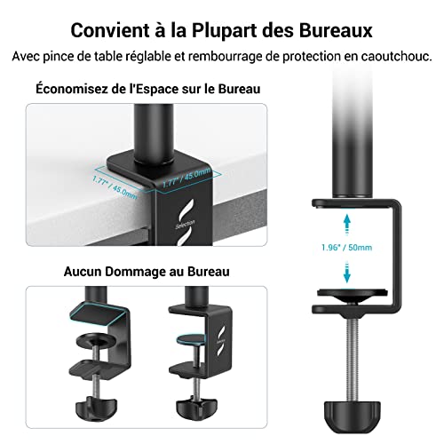 Support d'éclairage réglable 33-90cm SmallRig pince en C