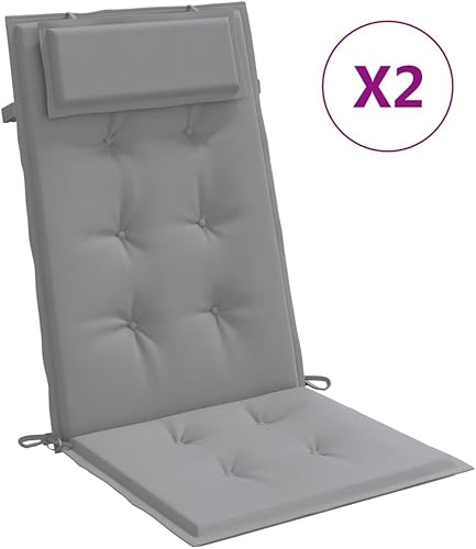 Miniatura 3 de Tidyard Highback - Cojines para silla de jardín, juego de 2 cojines de repuesto para muebles de patio, tela Oxford, para interiores y exteriores,