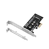 SIIG M.2 SSD M Key Nvme PCIe 3.0 X4 Card Adapter with Low and Full Profile Bracket - Supports M.2 PCIe 2230, 2242, 2260 and 2280 (SC-M20111-S1)