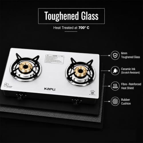 KAPLI 2 Burner Manual Gas Stove White - Image 4