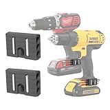 Naerza ユニバーサルフィット 強力マグネットビットホルダー ベルトクリップネジにしっかりと取り付け可能 Milwaukee DeWalt Ridgid Makita Bosch Ryobi インパクトドライバー用 - 取り付け簡単 精巧に作られた耐久性 - 2個