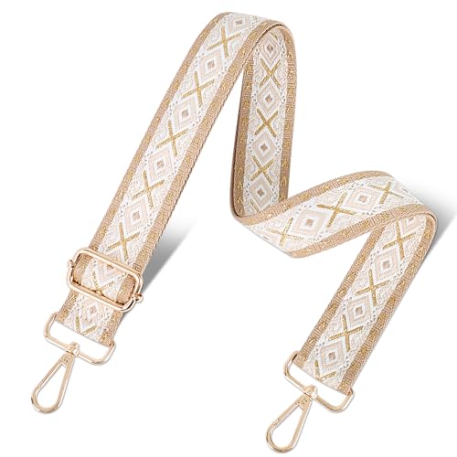 Image of chushui Metallic Thread Purse Strap for Women, Woven Replacement Bag Strap | Subtle Shine That Changes with the Light