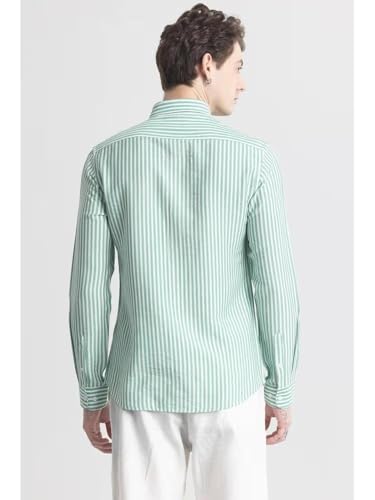 Image of Men's Cotton Casual Printed Striped Stylish Shirt for Men