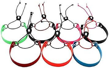 SureFit 3/4 Biothane E-Bungee Collar Small 8-16 Neck Size Quick On/Off E-Collar Strap Fits Educator Dogtra Black w/Turquoise Bungee