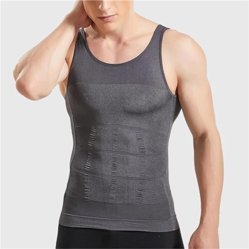 Shaperluv Tank 2.0, Men's Compression Body Shaper Tummy Vest-2PCS-A||2XL4