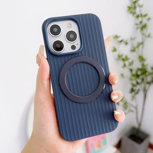 Coque iPhone 13 Pro magnétique en silicone antichoc à rayures A04