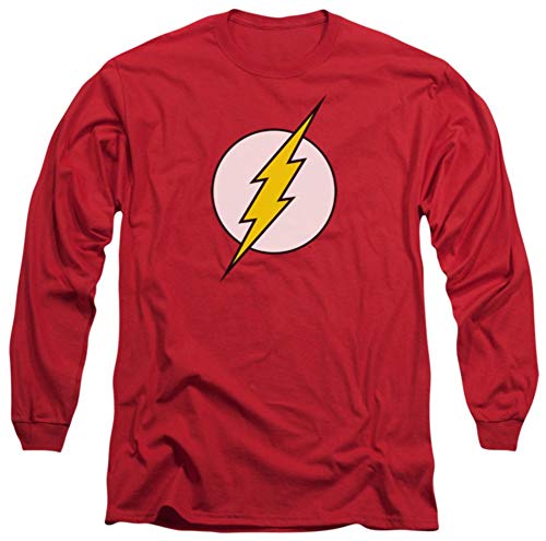 Long Sleeve: The Flash - Flash Logo Distressed Longsleeve Shirt Size S