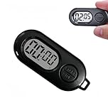 Keychains Stop Watch,Stop Timer Keychain,Mini Digital Watches,LCD Digital Clock with Compact and Portable Design,Kitchen Timer Digital for Cooking,Precise Countdown Timing,Countdown Clock(Black)