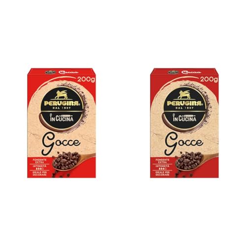 PERUGINA Gocce Cioccolato Fondente Extra 200g (Confezione da 2)
