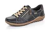 Remonte Damen Schnürhalbschuhe, Frauen sportlicher Schnürer,remonteTEX, freizeitschuh weiblich Ladies,Schwarz(schwarz),38 EU / 5 UK