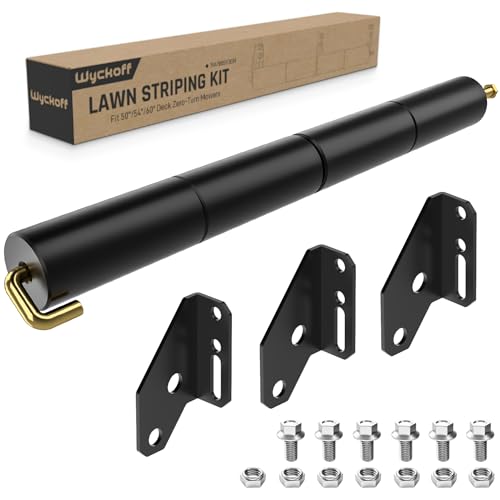 Wyckoff 19A70059OEM Lawn Striping Kit for 50'/54'/60' Deck Zero-Turn Mowers, Compatible with Cub Cadet ZT1/ZT2/ZT3, Troy-Bilt Mustang Z Series & More, Professional Grass Roller System