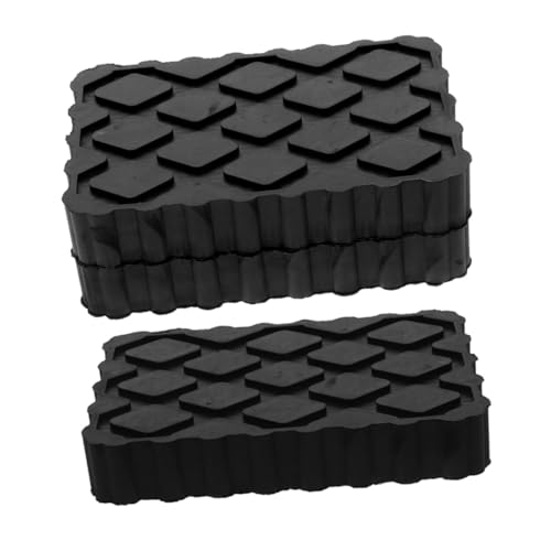 EPIGEIST 3 Piezas Almohadillas de Goma para Gato de Coche Antivibración Antideslizantes para Elevación y Estabilización de Vehículos Remolques y Autocaravanas