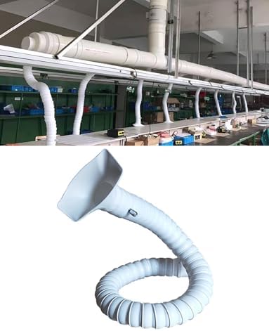 Flexible Vent Hose for Range Hood - 3" x 63" Ducting for Kitchen Exhaust Fan - Easy Installation & Adjustable Air Duct (Black, 75MM)