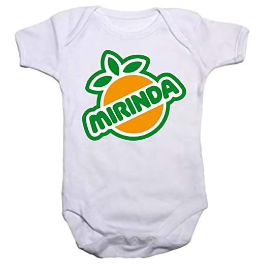 Body Bebé Mirinda EGB ochenteras 80´s Retro (12 Meses, Blanco)