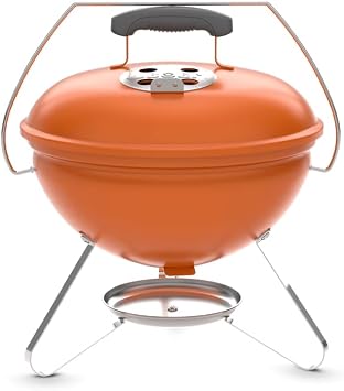 Weber 1501699 Barbecue Stove, Diameter 14.6 inches 37 cm, Smokey Joe, Burnt Orange, Camping, Bonfire Stand, For 4 - 6 People