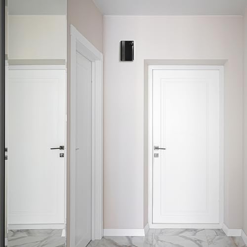 Miratic Elektromechanische Türklingel Kabelgebunden für Klingel Haustür 80dB IP20 unter 230V-Installation (Schwarz)