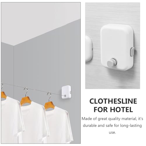 Étendoir à linge rétractable pour optimiser les petits espaces 4,2 m - 4