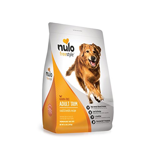 Nulo Adult Trim Grain Free Healthy Weight Dry Dog Food With Bc30 Probiotic (Cod And Lentils Recipe, 4.5Lb Bag)