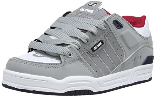 Image of Globe Fusion, Men's Skateboard Shoe, Grey White Navy, 43
