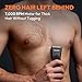 MANSPOT Body Trimmer Men, Manscape Electric Ball Trimmer Men's Shavers with Hypoallergenic Ceramic Blade, IPX7 Waterproof Wet/Dry Shaver for Groin/Ball/Pubic Hair Male Body Groomer, 20 Times Usage