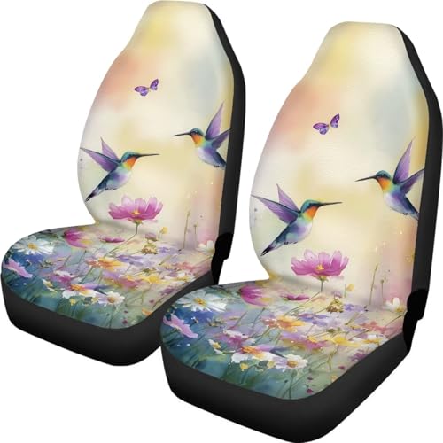 Housses de siège de voiture colibri marguerite 52x138cm pour berlines et camions