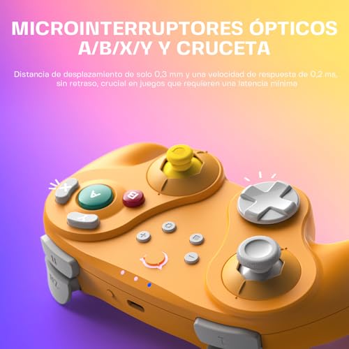 Image of NYXI Warrior Wireless Switch Controller, Switch Pro Controller with Hall Effect Joysticks /Trigger, HD Rumble, 6-Axis Gyro, Micro Mechanical Switch Buttons, Programmable for Switch /NGC /Wii /PC