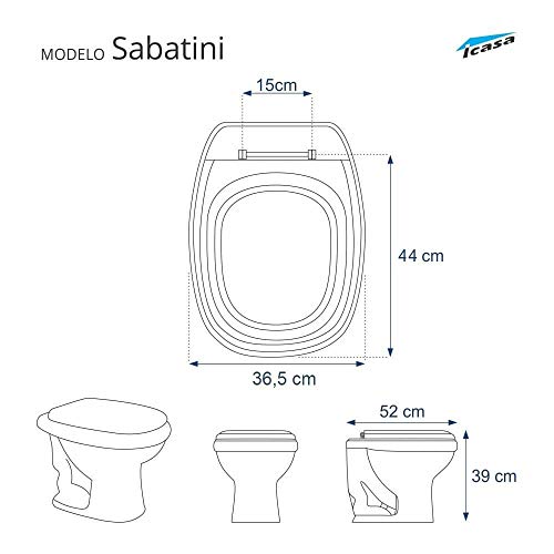 Pontto Lavabo, Assento Sanitário Astra Soft Close Sabatini Branco Ttp/sc