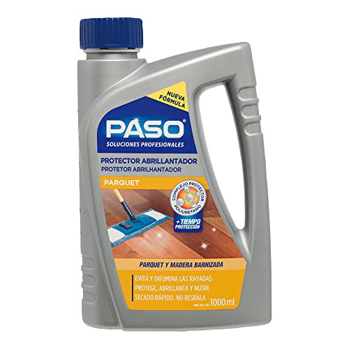 PASO - Protector abrillantador para parquet y maderas barnizadas - Evita y difumina las rayadas - 1 L