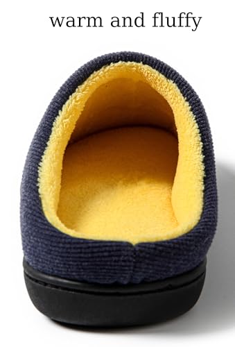 Mens Indoor Slippers Memory Foam Cozy Slip Home Shoes Flats Breathable Lightweight Washable Non Skid Rubber Soles4