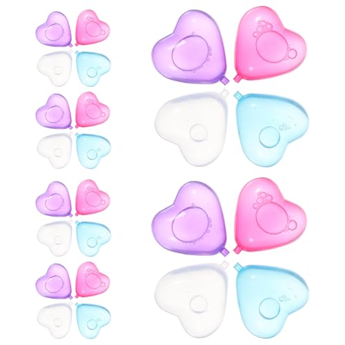 Molde de cubos de hielo reutilizables en forma de corazón 20 piezas miniatura 1