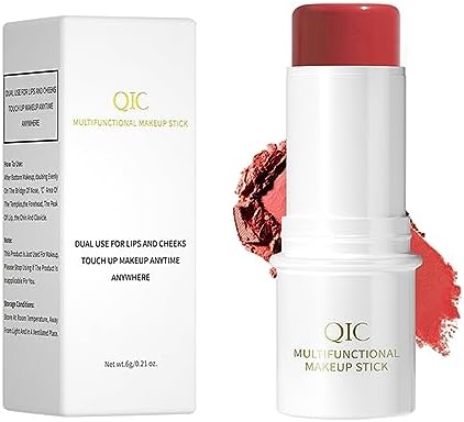 Cream Blush Stick, Multi Stick Makeup Face Blush Stick for Cheeks Eyes and Lips,Sparkling Rose for All Skin,Natural Makeup Waterproof Long Lasting (05# Blush)